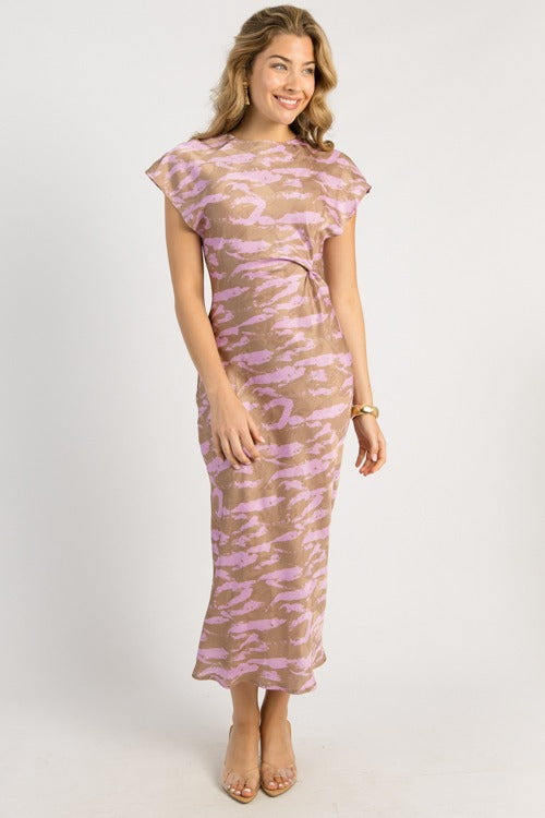 With A Twist Maxi, Pink