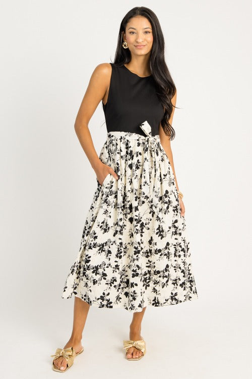 Mix Media Midi, Black White