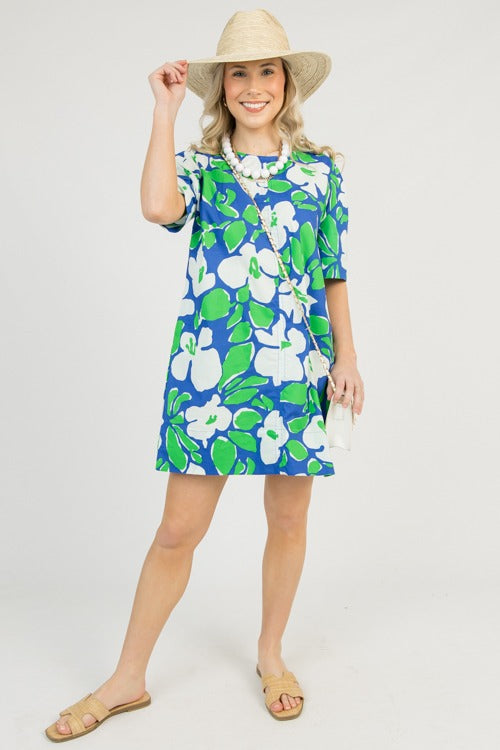 Presley Dress, Flowers
