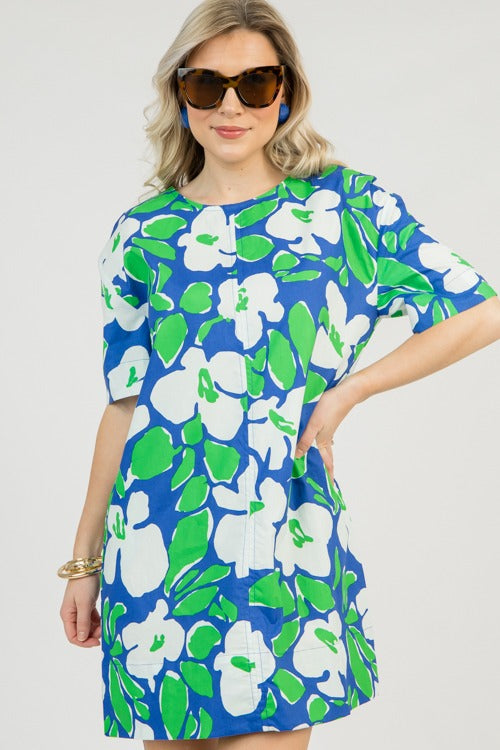 Presley Dress, Flowers