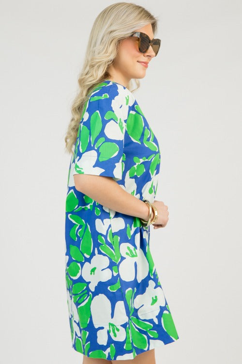 Presley Dress, Flowers