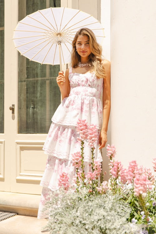 Floral Beauty Maxi, Pink