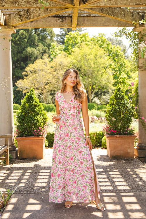 Spring Beauty Maxi, Carmine Rose