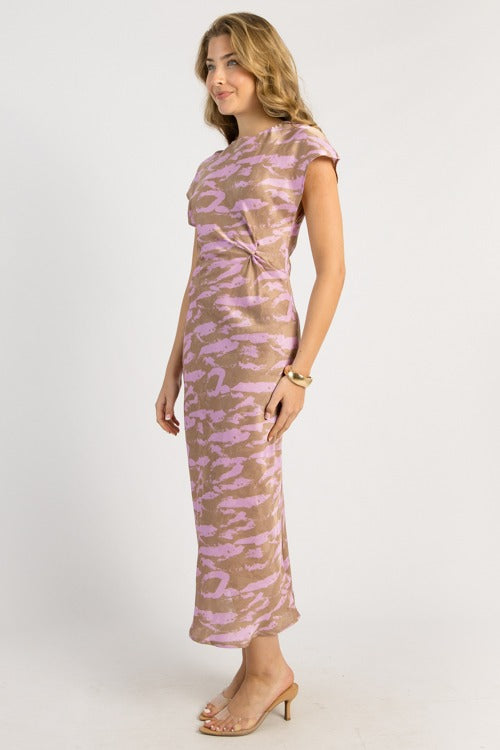 With A Twist Maxi, Pink
