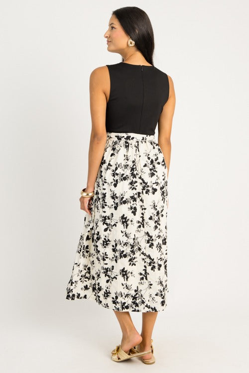 Mix Media Midi, Black White