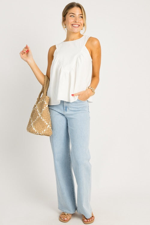Penny Tank, White