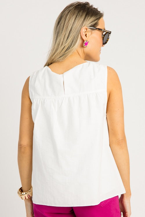 Penny Tank, White
