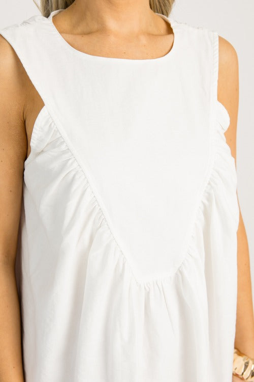 Penny Tank, White